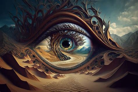 El ojo que todo lo ve - Surrealist Visions and Vibrant Dreamscapes!